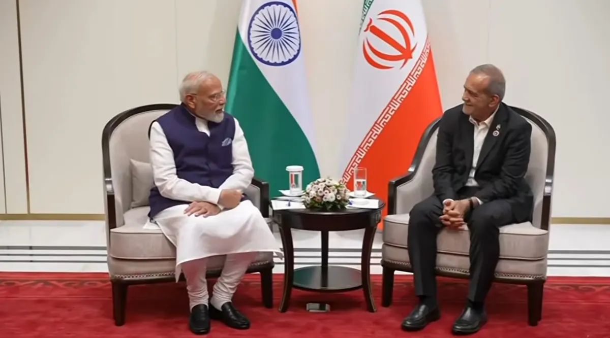 SCO शिखर सम्मेलन: प्रधानमंत्री मोदी और ईरानी राष्ट्रपति पेजेश्कियन की बिश्केक में मुलाकात, पश्चिम एशिया पर हुई चर्चा