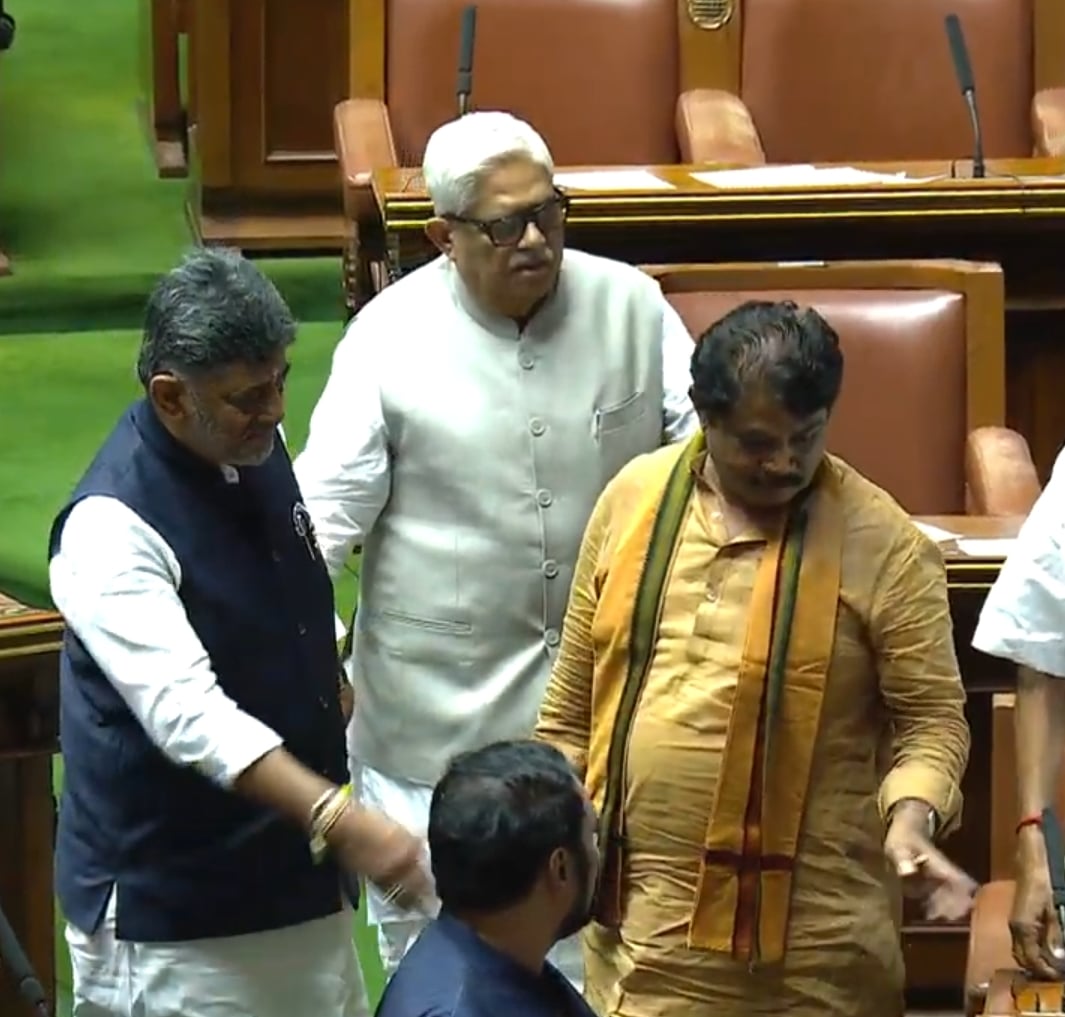 कर्नाटक: विपक्ष के बहिष्कार के बीच जी.एस. पाटिल विधानसभा अध्यक्ष और सलीम अहमद परिषद सभापति बने