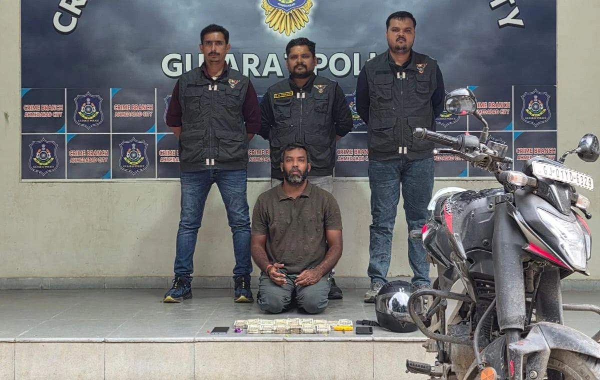 अहमदाबाद: 7 मामलों में वांछित 'छारा गैंग' का सदस्य गिरफ्तार, 8.68 लाख की नकदी और सामान बरामद