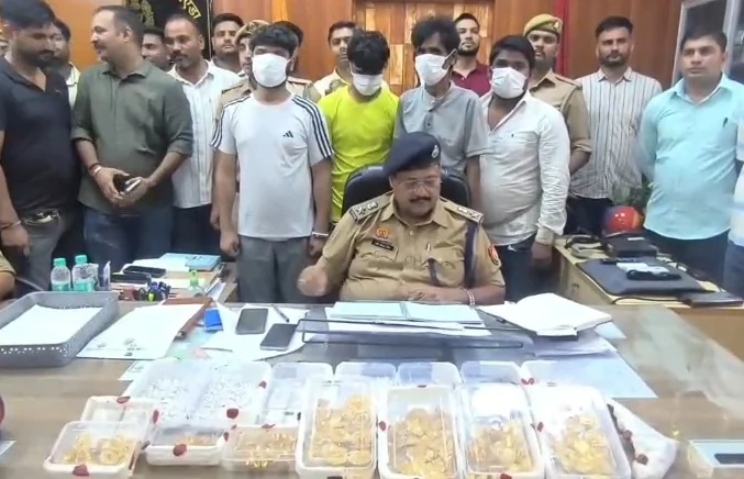 नोएडा: करोड़ों की सर्राफा लूट का 3 दिन में खुलासा, 5 गिरफ्तार, पूरा माल बरामद