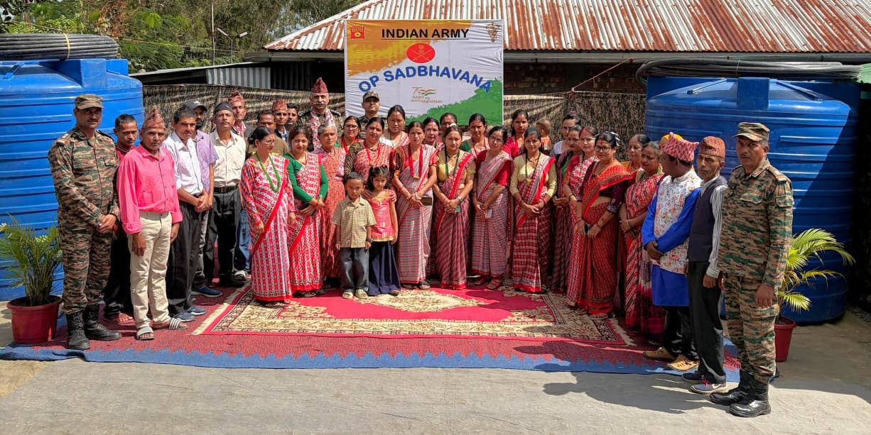 मणिपुर: भारतीय सेना के 'ऑपरेशन सद्भावना' से 35 परिवारों की पानी की समस्या का समाधान