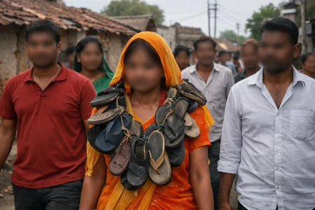 उज्जैन: ज़मीन विवाद सुलझाने गाँव लौटी महिला से बर्बरता, जूतों की माला पहनाकर घुमाया, 6 गिरफ़्तार