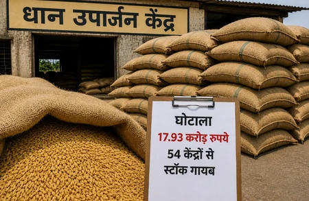 छत्तीसगढ़: महासमुंद में 18 करोड़ का धान घोटाला, 54 खरीदी केंद्रों से स्टॉक नदारद