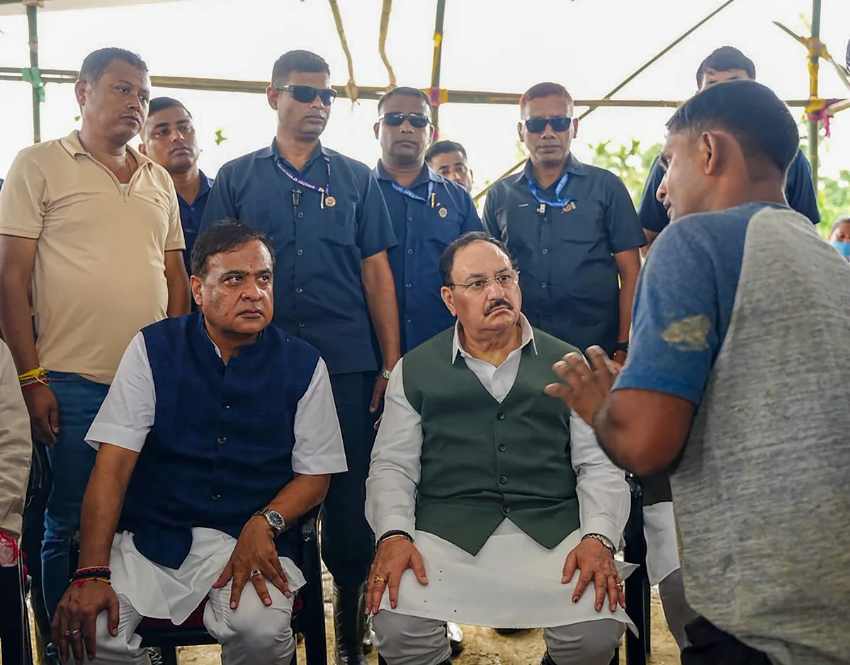 असम बाढ़ पीड़ितों को केंद्र का आश्वासन, जेपी नड्डा बोले- राहत और पुनर्वास में कोई कमी नहीं होगी