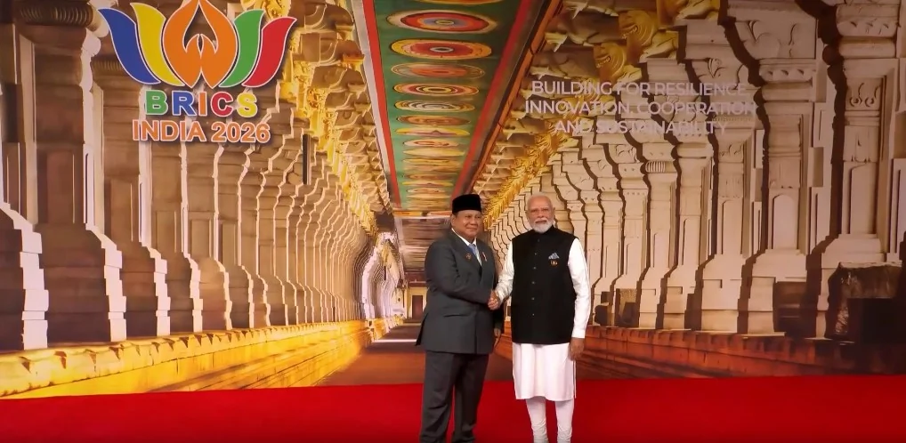 ब्रिक्स सम्मेलन: भारत मंडपम में विश्व नेताओं का स्वागत रामेश्वरम के रामनाथस्वामी मंदिर की तस्वीर के साथ