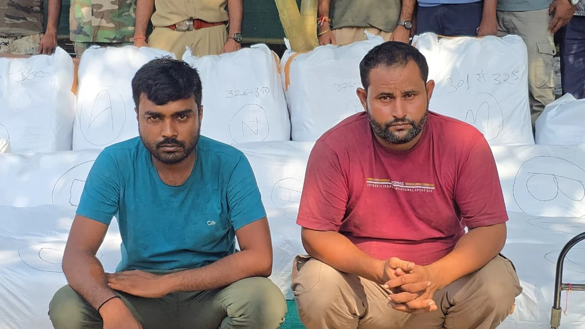 छत्तीसगढ़: मिर्च की बोरियों में छिपाकर ले जाई जा रही 2.2 करोड़ की गांजा खेप जब्त, UP के दो तस्कर गिरफ्तार