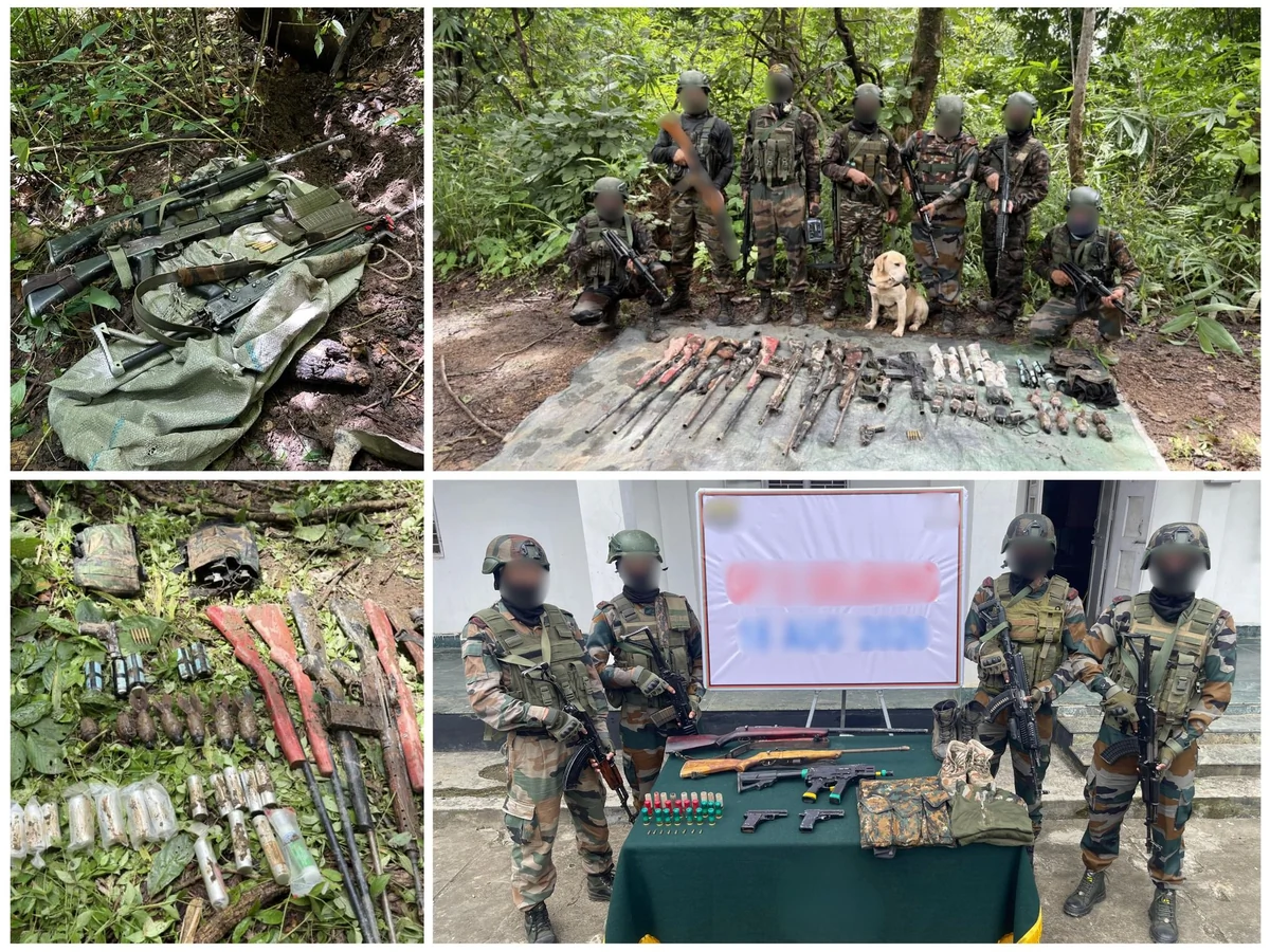 मणिपुर: सेना ने हफ्ते भर चले अभियान में 21 घातक हथियार बरामद किए, NIA का वॉन्टेड उग्रवादी समेत 4 गिरफ्तार