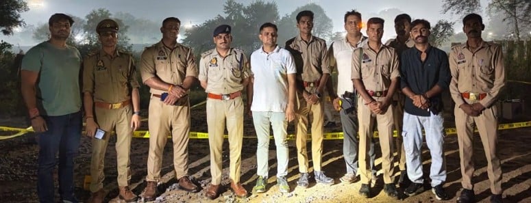 मथुरा: चोरी की वारदात का खुलासा, पुलिस मुठभेड़ में दो शातिर बदमाश गोली लगने से घायल