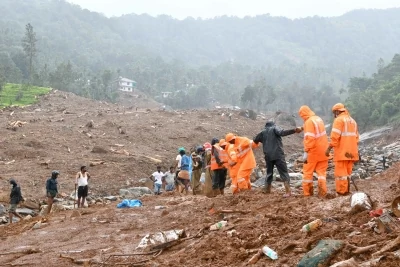 वायनाड भूस्खलन: मृतकों की संख्या 4 हुई, बचाव कार्य जारी, 'मानव-जनित आपदा' के आरोप