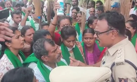 कर्नाटक: बिदादी टाउनशिप सर्वे पर किसानों का विरोध हिंसक हुआ, 20 से अधिक पर FIR दर्ज