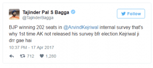 Bagga's tweet