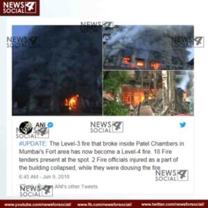 mumbai fire fort area patel chambers building collapsed 2 news4social -