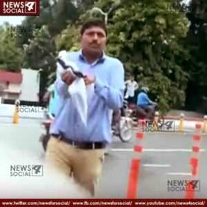uttar pradesh cash van loot near rajbhavan in lucknow 1