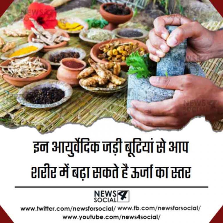 इन आयुर्वेदिक जड़ी बूटियां से आप शरीर में बढ़ा सकते है ऊर्जा का स्तर
