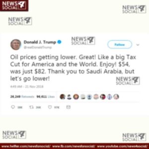 donald trump thanks saudis for low oil prices wants more cheaper crude 1