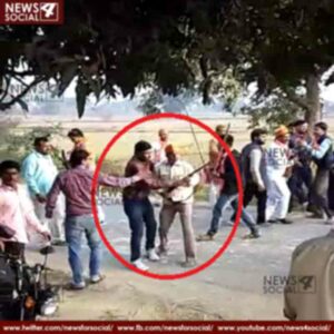 BJP activists firing in front of police during interrogation 1