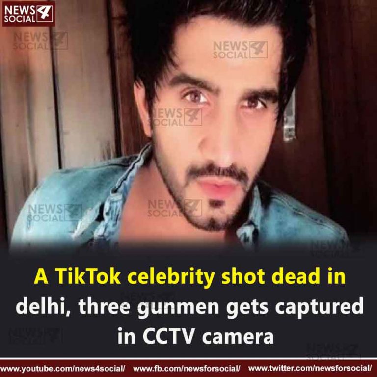 A TikTok celebrity shot dead in delhi, three gunmen gets captured in CCTV camera