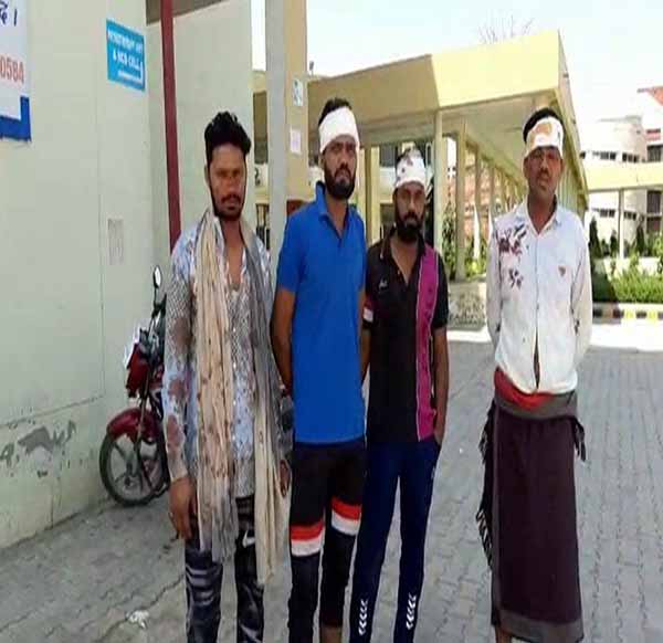 मुस्लिम परिवार पर हमला