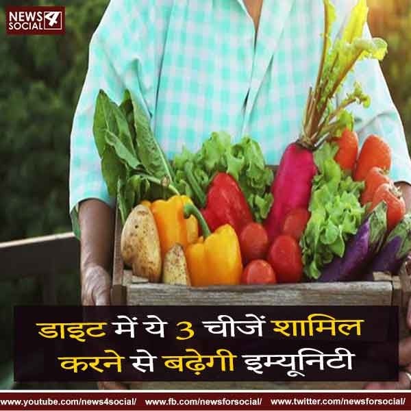 डाइट में ये 3 चीजें शामिल करने से बढ़ेगी इम्यूनिटी