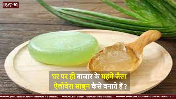 घर पर ही बाजार के महंगे जैसा ऐलोवेरा साबुन कैसे बनाते हैं How to make Aloe Vera soap like the expensive ones in the market at home